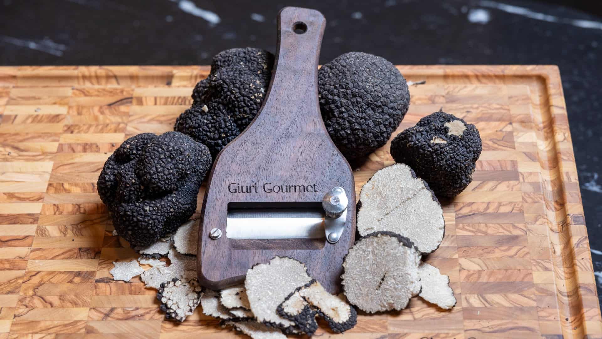 Trueffelhobel Ovangkol Holz